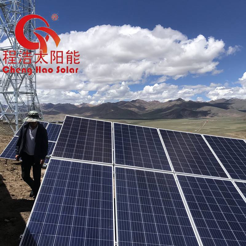兰州程浩供应：西藏邦达机场44kw太阳能分布式电站