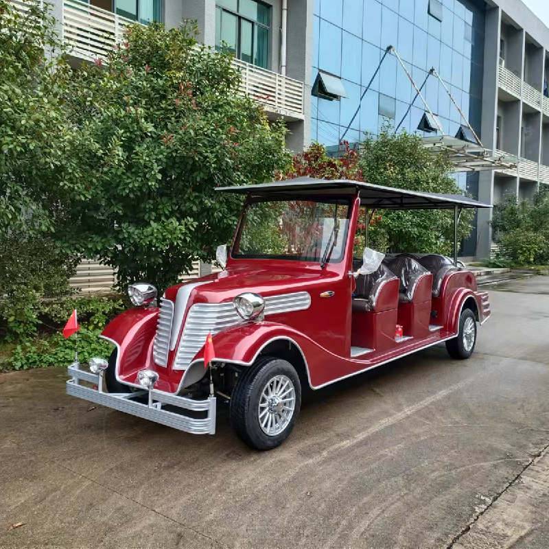 工厂电动看房车游览观光车复古老爷车
