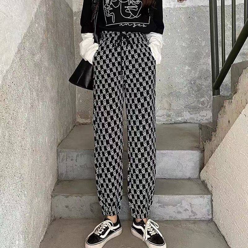 广东梅州女休闲裤品牌大全 款式韩版秋冬几块钱棉质女式休闲裤