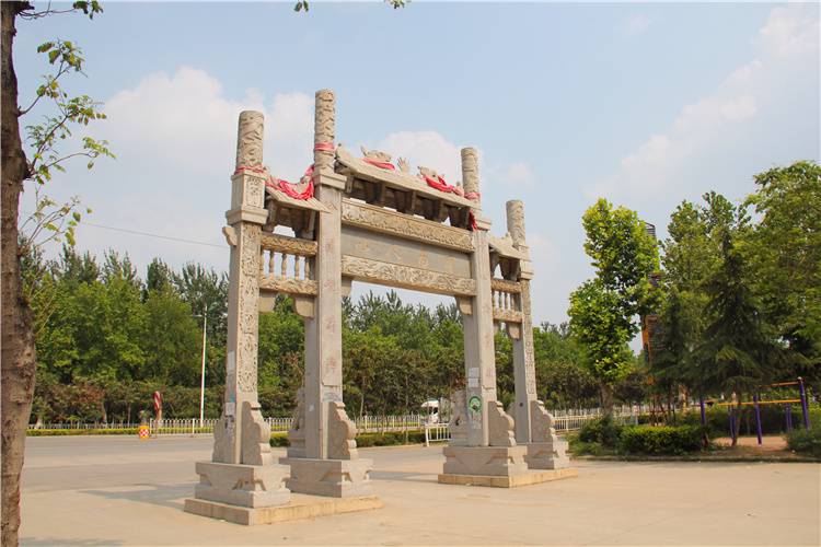 广西南宁村庄牌坊村入口牌坊生产厂家嘉祥石雕
