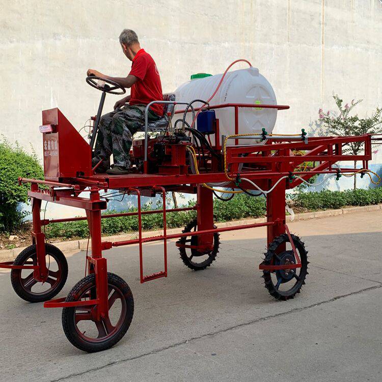 液压折叠杆小麦打药机绿化带用高架子打药车园林树木打药机