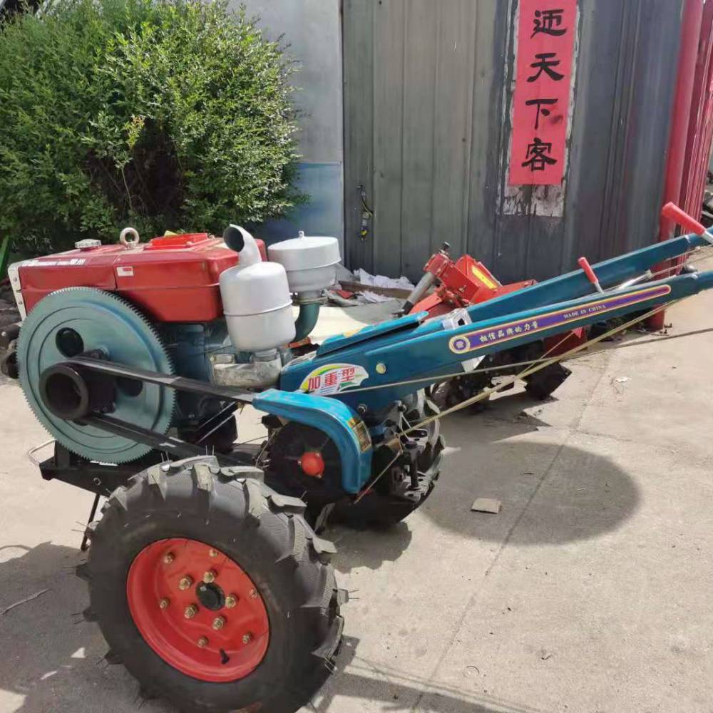 15马力手扶拖拉机电启动常柴发动机山东启跃机械