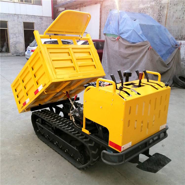 农用全地形小型爬山虎15吨大马力液压自卸混凝土履带运输车