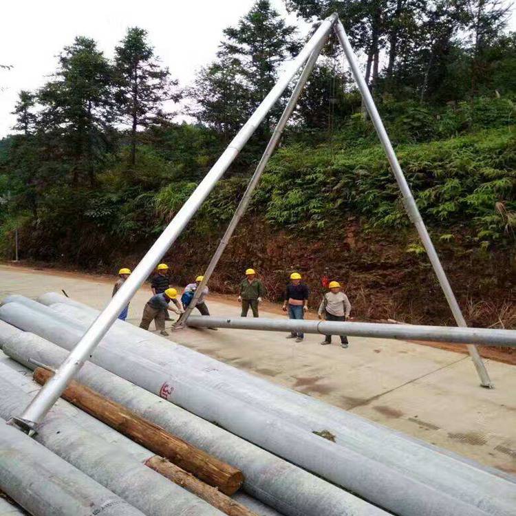 经销铝合金抱杆价格12米铝合金扒杆规格型号立12米电杆拔杆批发