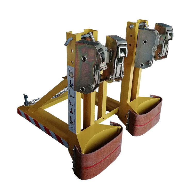 叉车油桶夹具鹰嘴油桶夹鹰嘴叼扣双桶夹抱桶器化工桶桶夹