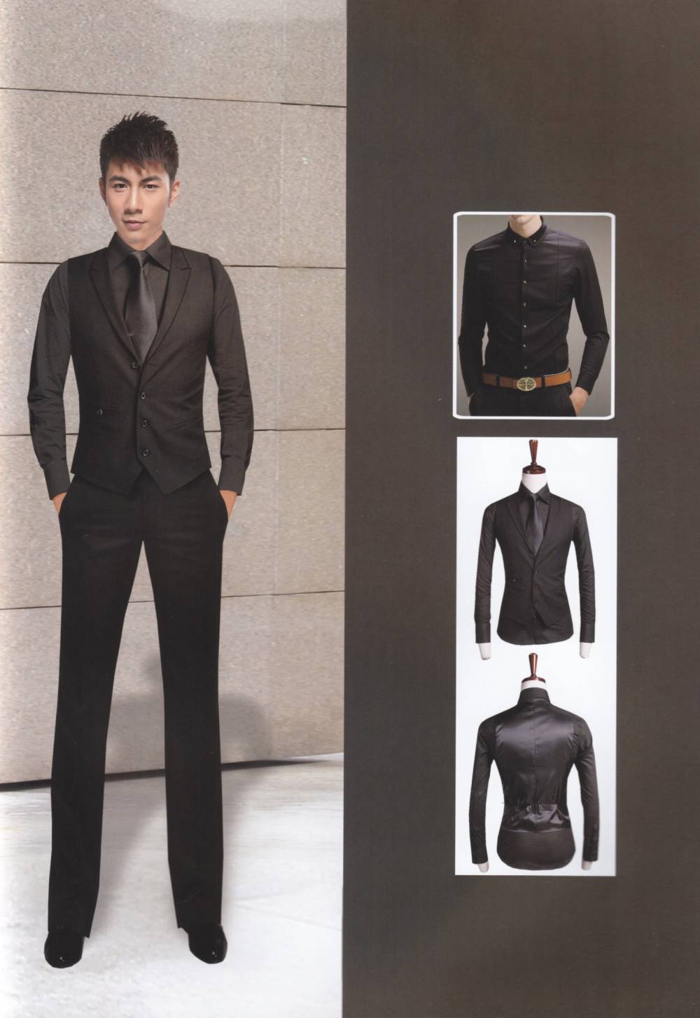 少爷服工作服定做少爷服亿妃ktv少爷服酒吧服务生工作服