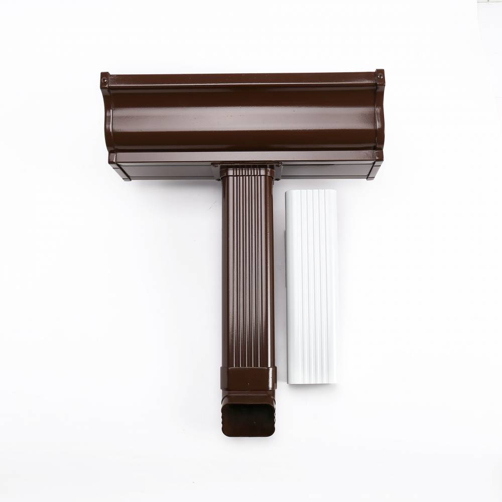 巩义成品雨水槽铝合金雨水管别墅金属滴水槽