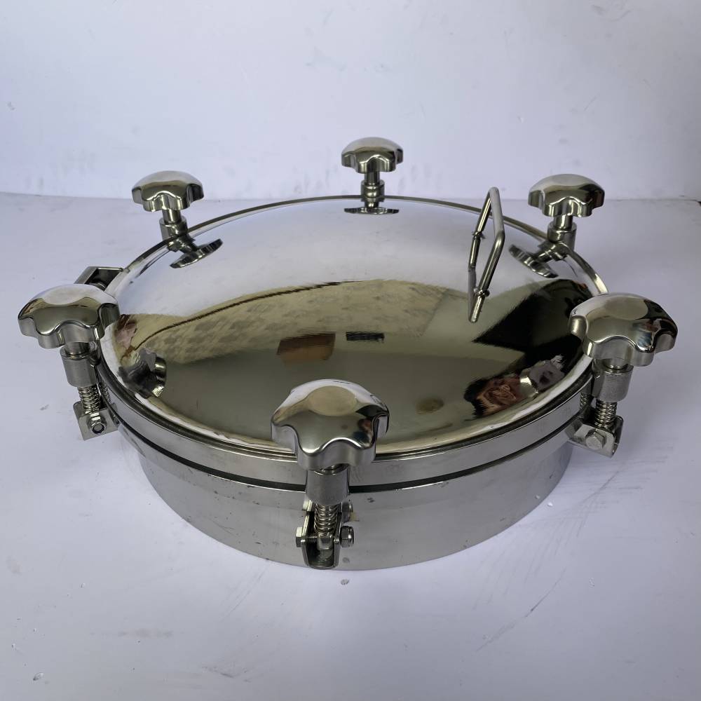 304不锈钢食品级高压人孔反应釜罐顶观察孔