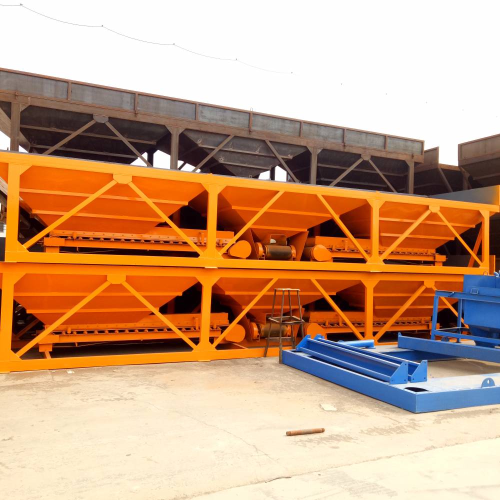 混凝土搅拌站用电子计量配料仓桥梁用pld1600四仓配料机