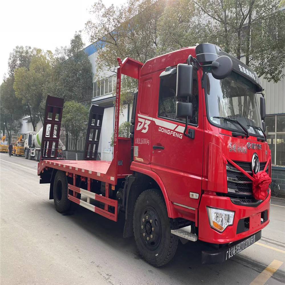 淮安15吨挖机东风d3平板拖车60挖掘机拖车包送车到家