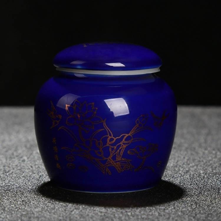 宠物骨灰罐手工白瓷骨灰坛火化土葬陶瓷罐猫咪狗狗仓鼠骨灰盅