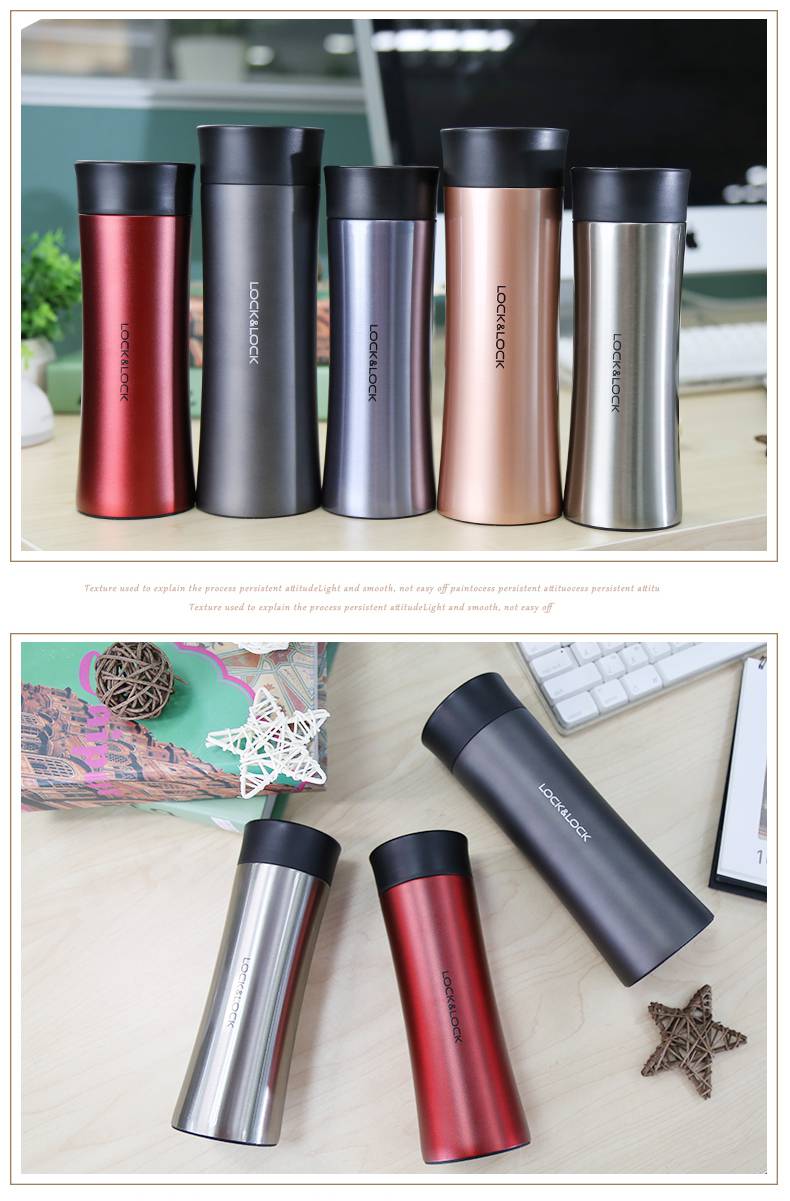 乐扣乐扣掌心马克保温杯商务时尚车载水杯男女士lhc4028