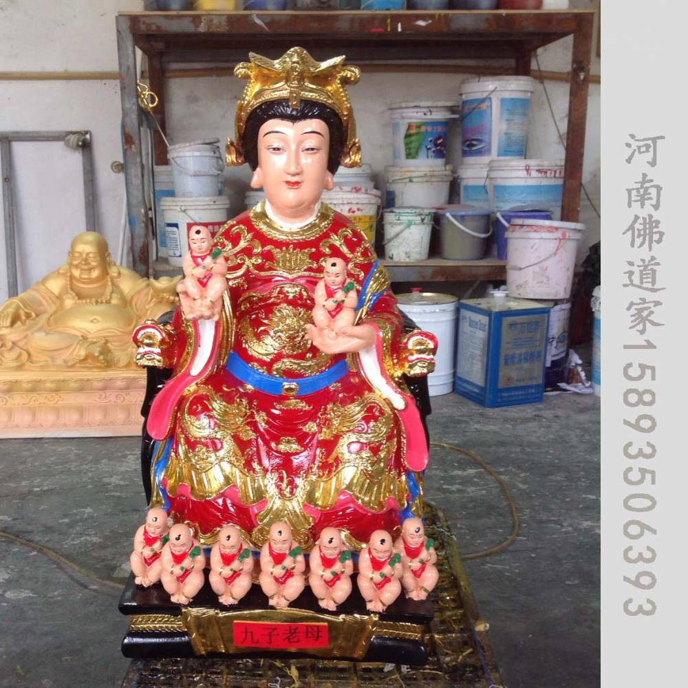 无极老娘佛像无生老母神像河南树脂佛像制作图片