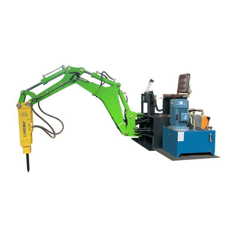 多功能碎石机全工定制无线摇控式固定式液压破碎机