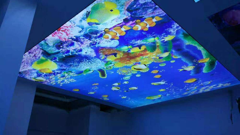 星空顶怎么安装的软膜天花安装徐州卡布灯箱产品展示