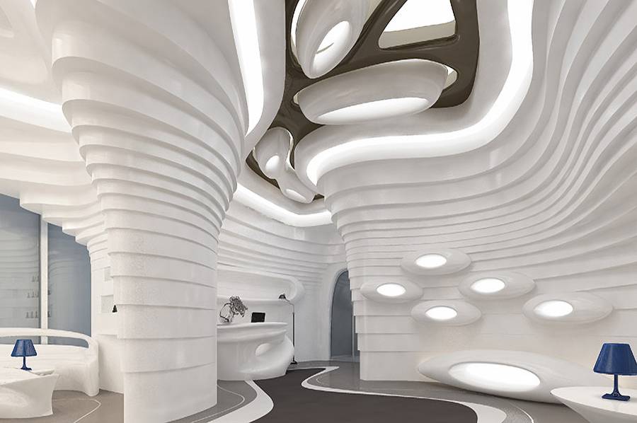 互动展厅设计平面图，智慧国企文化馆，高科技数字展厅