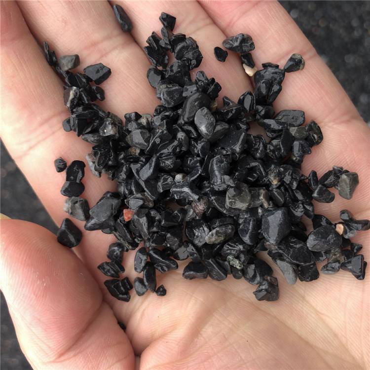 铺路黑色碎石子机制黑色水洗石河北石子厂家供应
