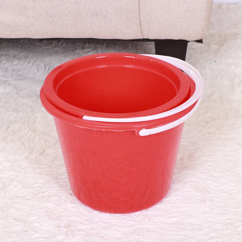 百货红色油漆桶小红桶塑料水桶涂刷儿童调漆桶