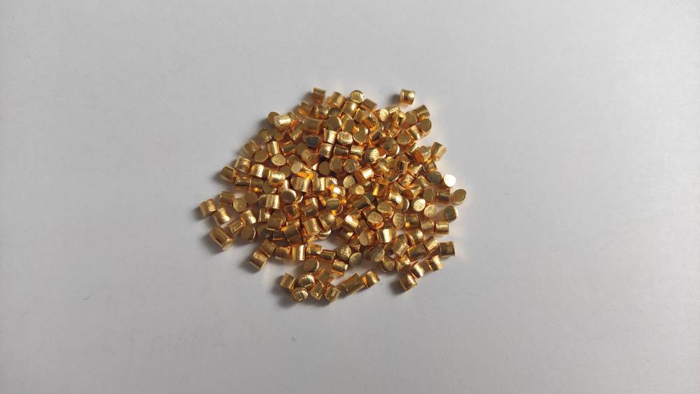 高纯溅射镀膜金颗粒纯度99999金蒸发料金颗粒原料