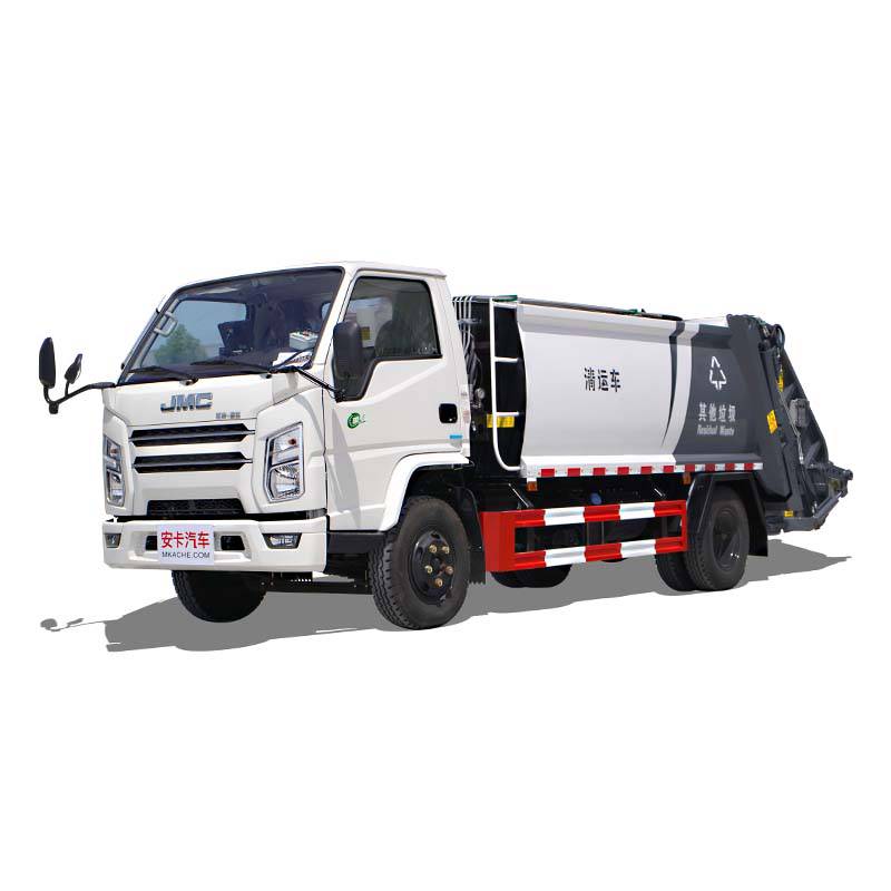 3方吨天锦压缩垃圾车双保险系统支持配送图片