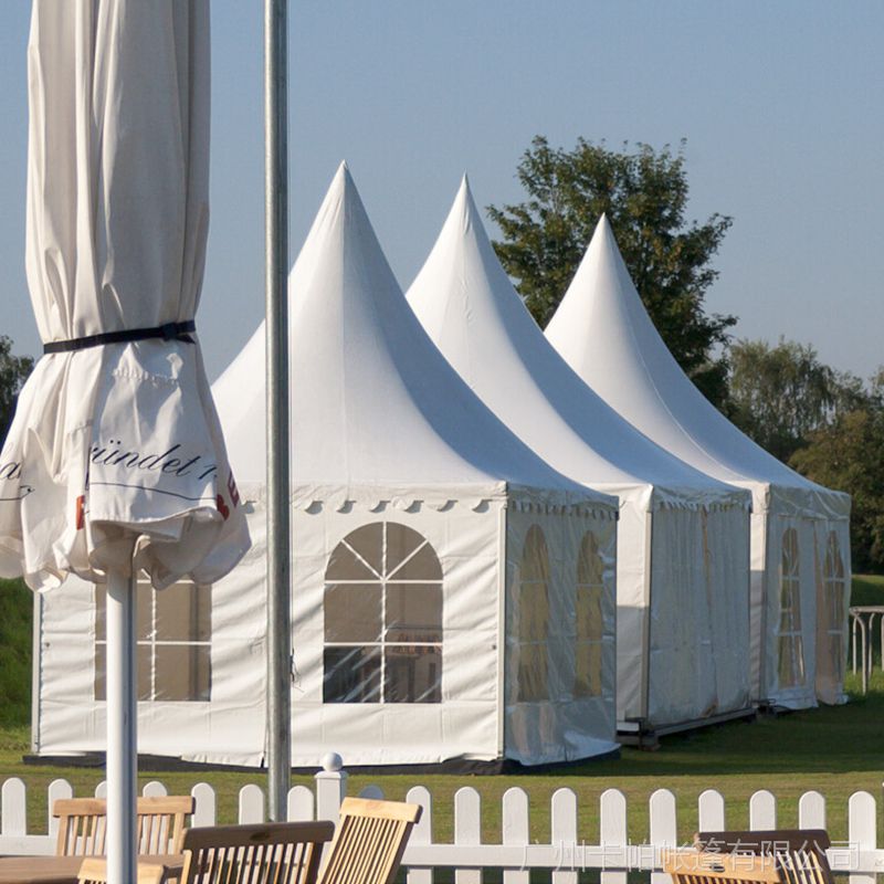 卡帕厂家长期供应珠海44米尖顶欧式帐篷铝合金锥顶篷房尖顶帐篷图片