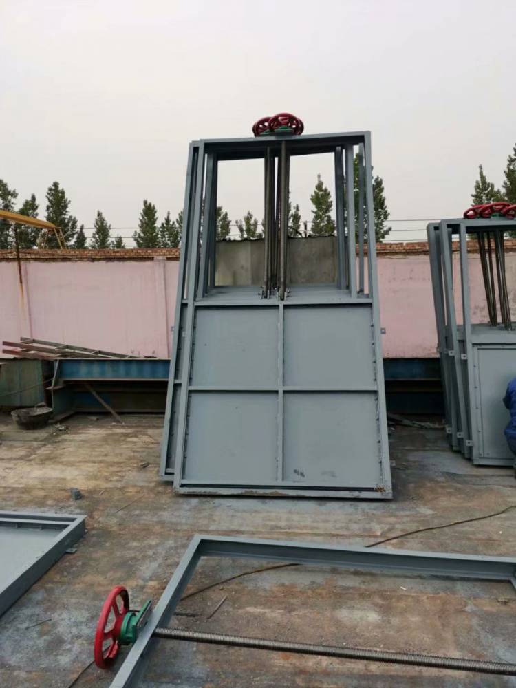 倒虹井进水出水铸铁方闸门铸铁镶铜闸门启闭机正向受压反向受力闸门