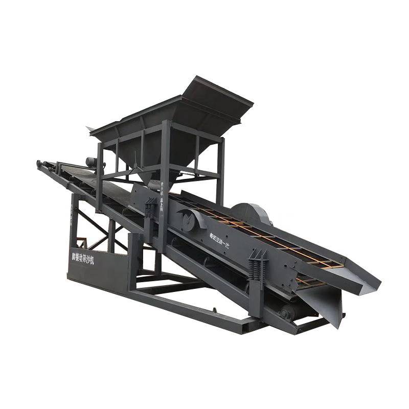 厂家全自动80型振动筛砂一体机砂石分离机振动筛沙一体机图片