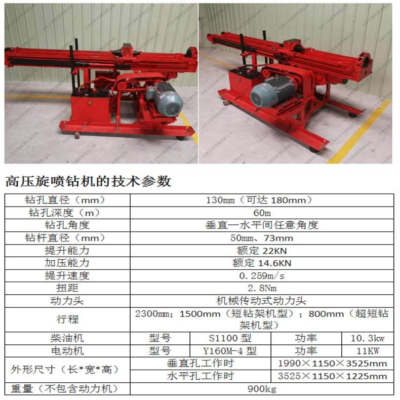 产销久钻jz50高压旋喷钻机工程锚固钻机高压旋喷桩施工设备