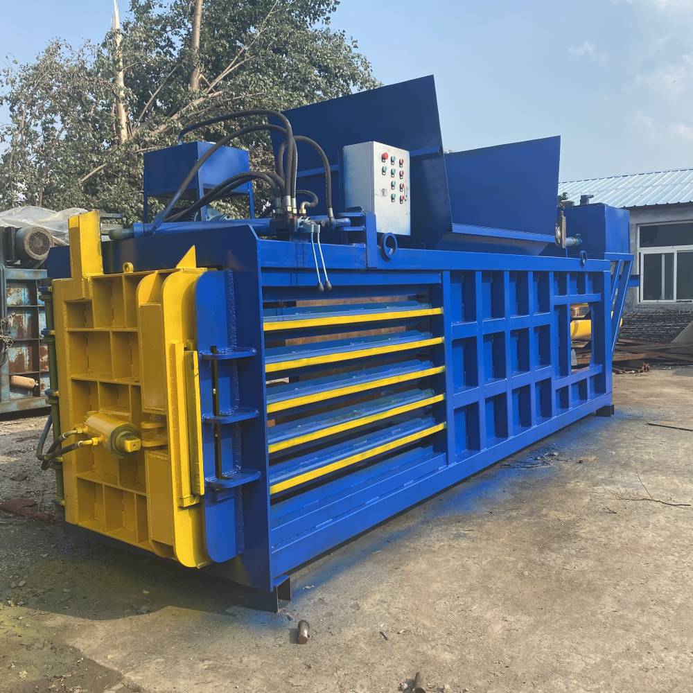 卧式液压打包机编织袋吨包废料液压打包机塑料瓶液压打包机君合图片