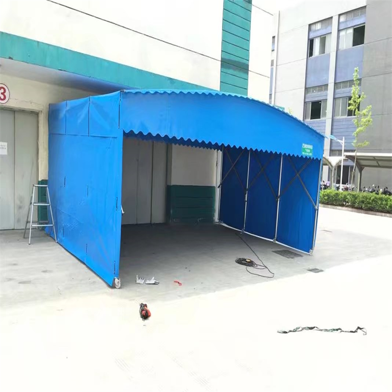 寿光定制物流雨篷蔬菜市场临时棚临时仓库棚推拉棚