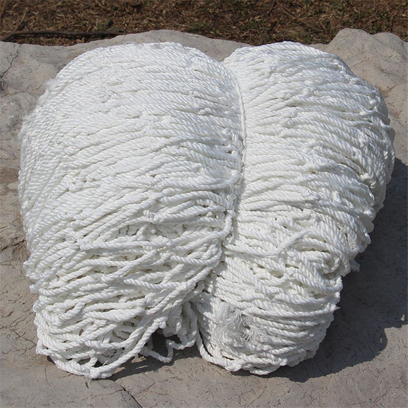 安全绳网编织5厘米孔白色绳网建筑防护网