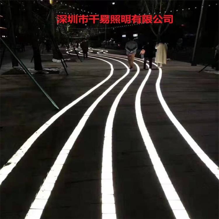 广场地砖灯 园林道路弧形拼接LED发光灯