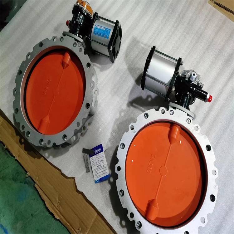 v1fsdn100气动粉体蝶阀气动硬密封蝶阀