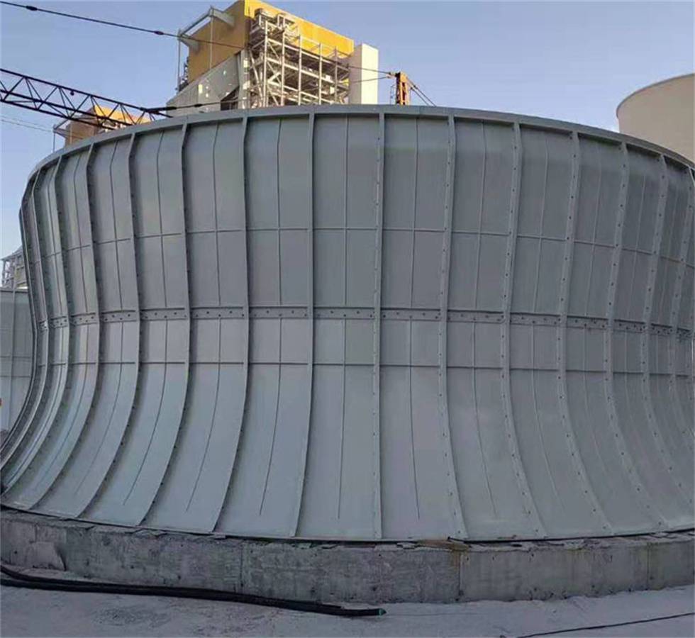 工业厂房方形横流冷却塔风筒降噪定制模具45弯头降噪工程隆力康达