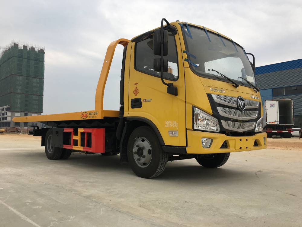 福田清障拖车价格一拖二救援拖车拉小车平板拖车