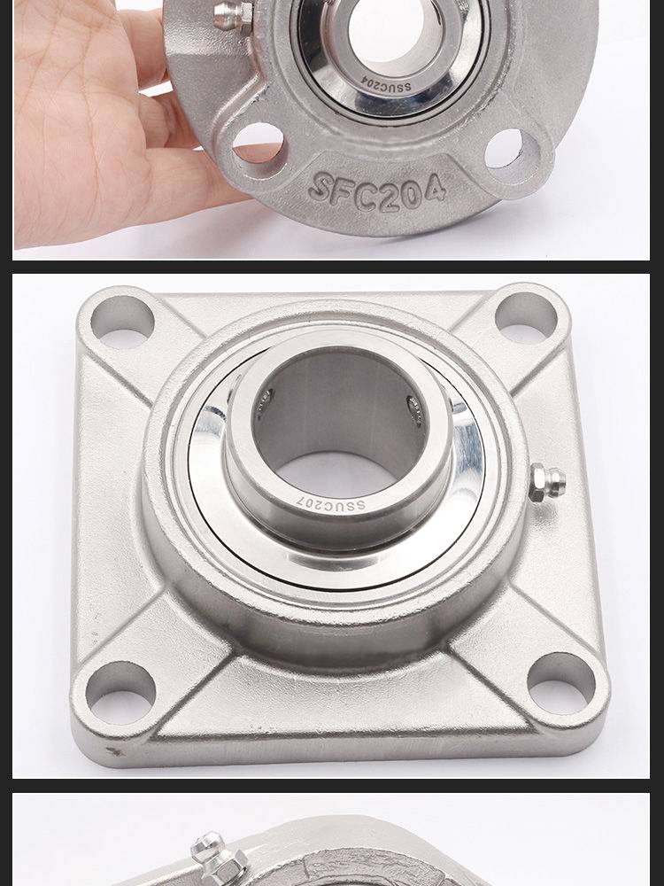 方形不锈钢轴承座带座轴承sucf209sf210sf211sf212sf213214