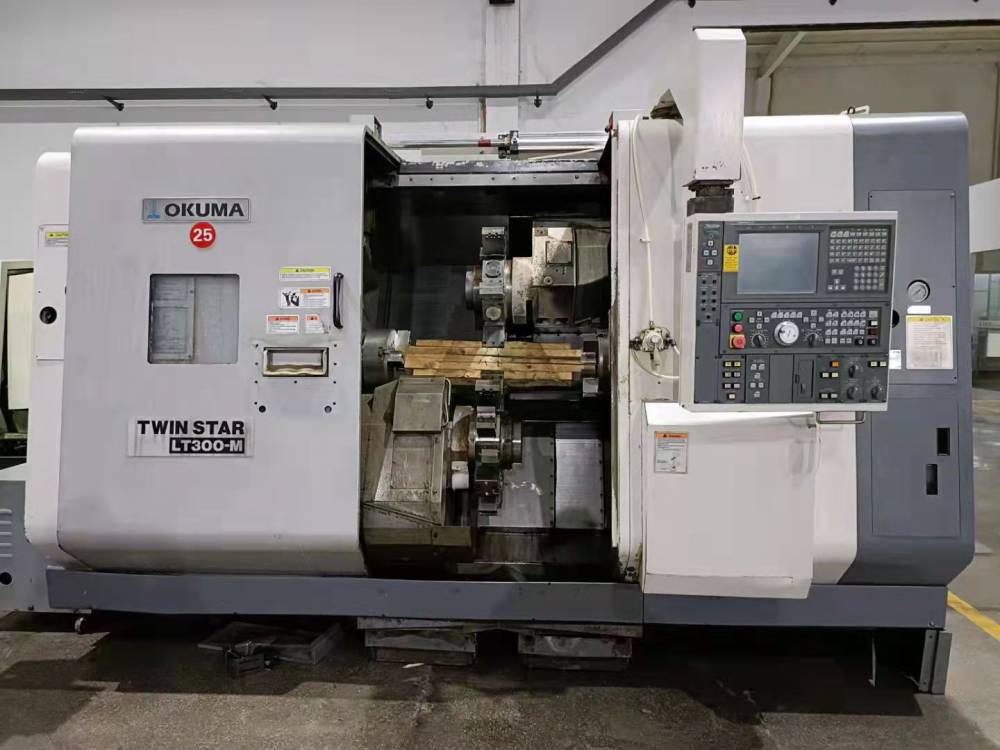 精出售二手大隈okumalt300m车铣复合双主轴双刀塔
