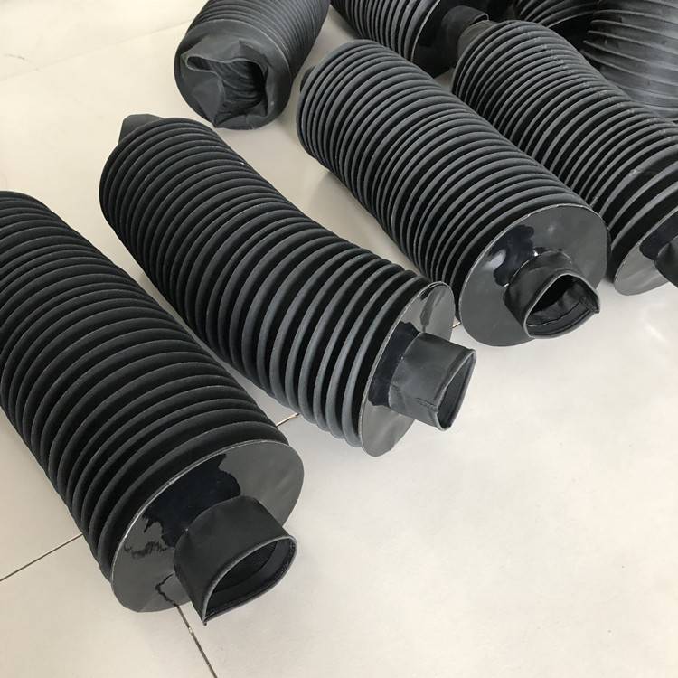嘉隆橡胶帆布圆形防护罩丝杠防护罩防火防油液压气缸油缸伸缩保护套