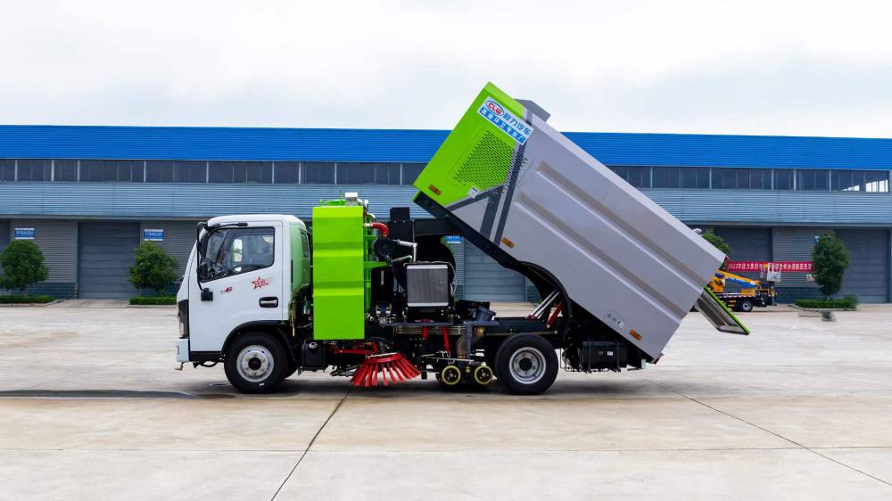 城市路面5方容积洗扫车东风牌道路清扫车垃圾清扫车