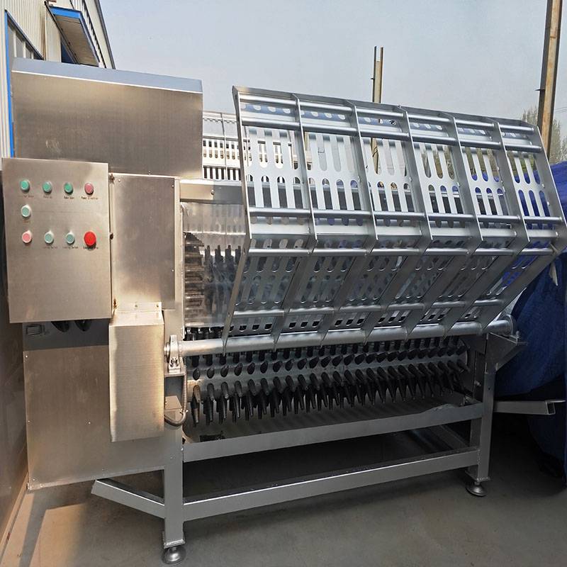 a屠宰线配套快速脱羊毛机自动捞羊大型羊去毛机