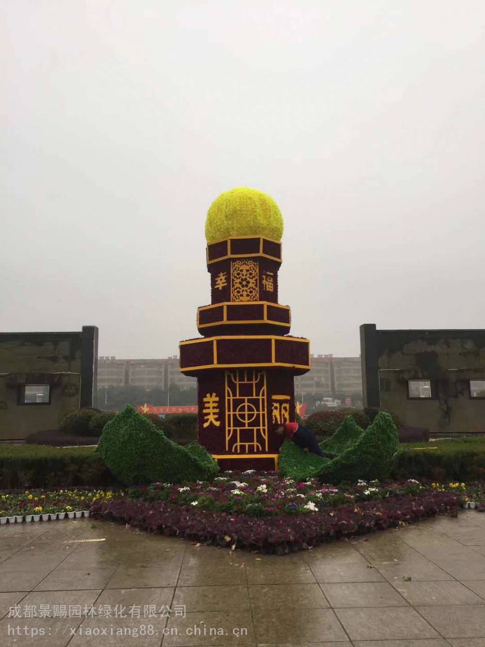 四川攀枝花绿雕摆件 ,展览馆主题绿雕离你较近的真植物绿雕厂