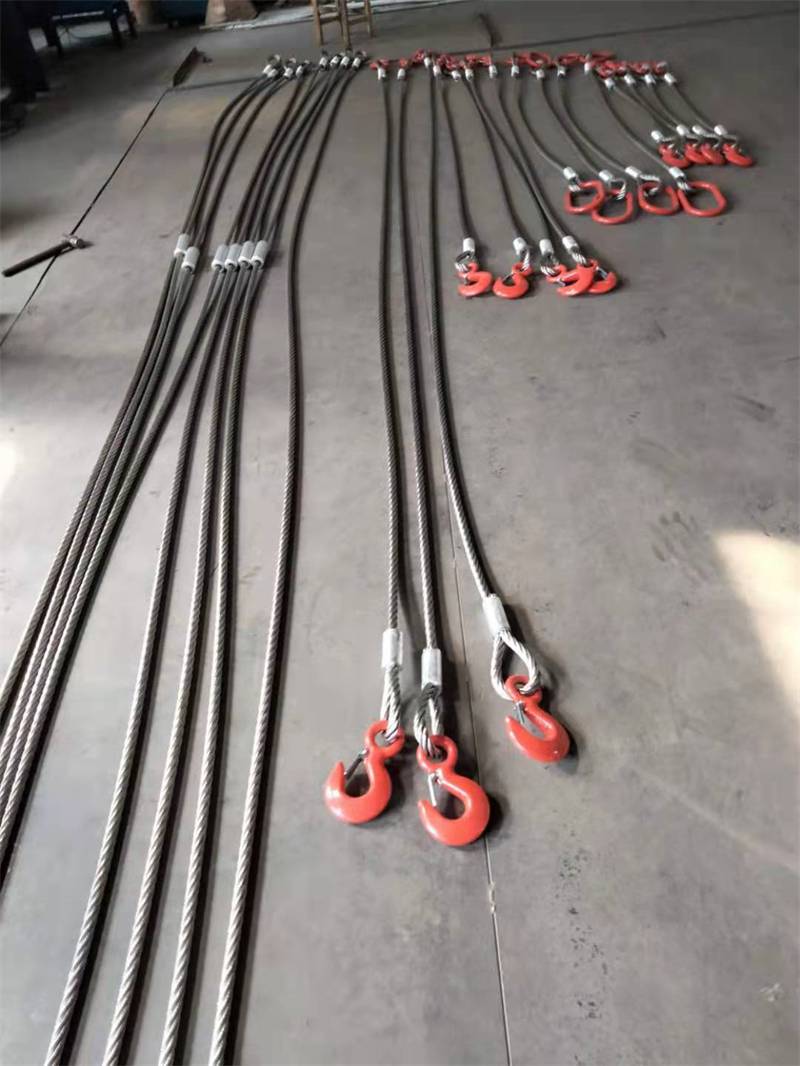 抗拉伸组合吊具 景区钢绞线拉索 承受力强钢丝绳压制索具价格 - 推发