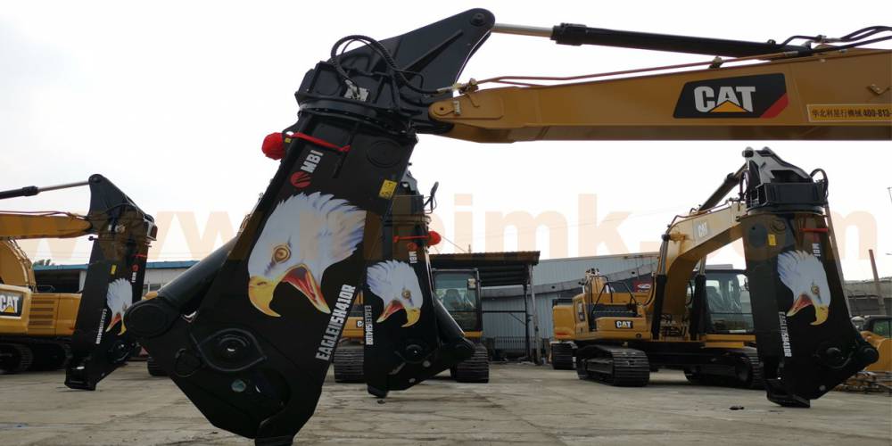 废钢剪切 鹰嘴剪 意大利mbi 液压钳 液压剪 粉碎钳剪拆车