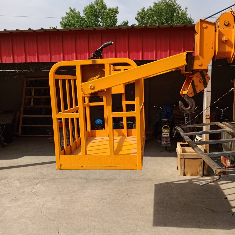 吊车12米可旋转顶框2人施工吊车吊笼外墙施工吊车吊篮
