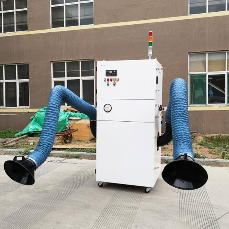 moland移动式双臂焊烟机工厂车间电焊二保焊除烟设备环保达标