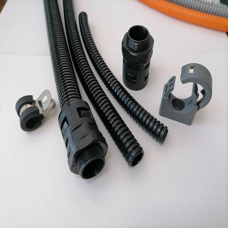 8-m20】陕西宝鸡电力设备尼龙波纹管连接器 快插卡扣式接口 护线防水