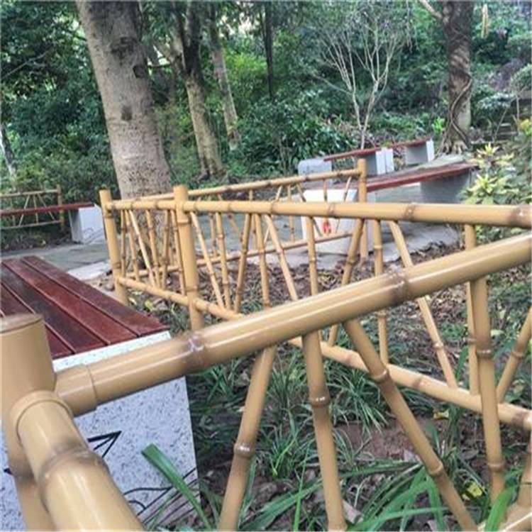 仿竹隔离栏 欢迎咨询 竹篱笆栅栏 万泰