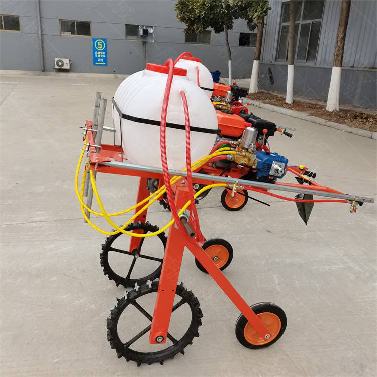 农田自走式打药机汽油手扶式喷药机多用途喷雾机