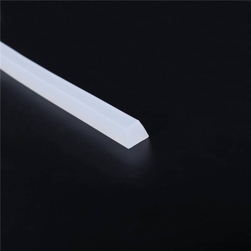 久顺方形实心硅胶条矩形半透明硅胶密封条方条平板扁条