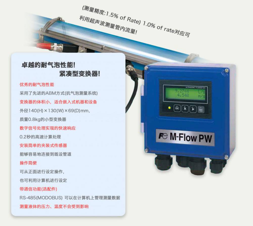 日本富士flr超聲波流量計